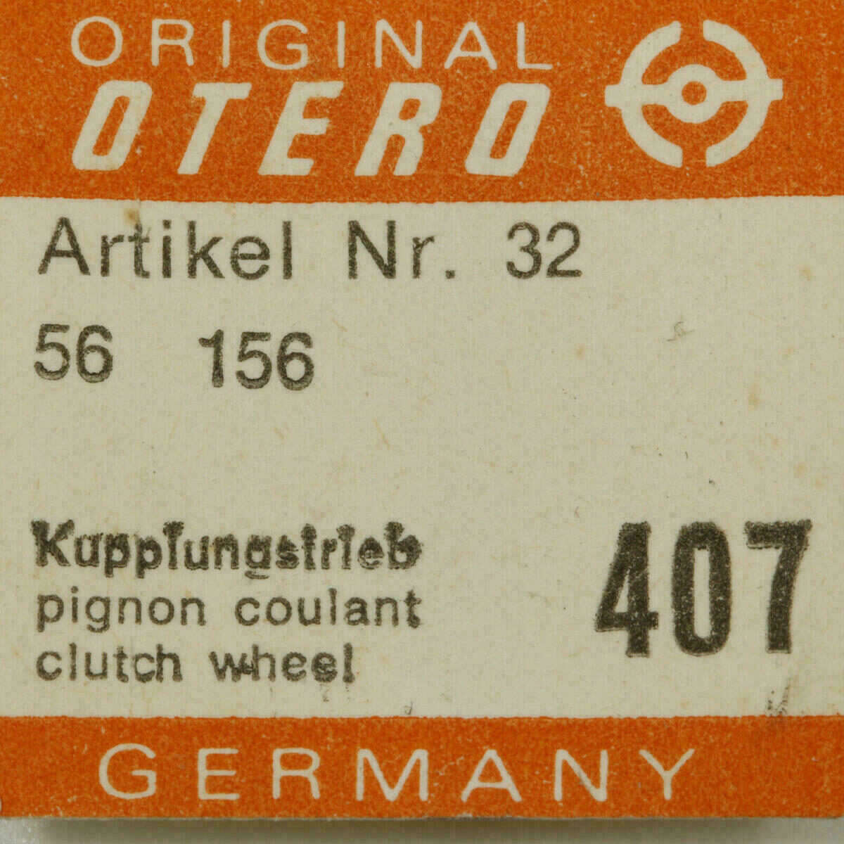 OTERO 37 PART 407 Kupplungstrieb, Pignon coulant OTERO 39 58 40 41 45 56 62 162 – Bild 6