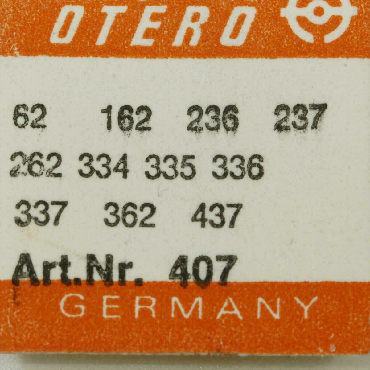 OTERO 37 PART 407 Kupplungstrieb, Pignon coulant OTERO 39 58 40 41 45 56 62 162 – Bild 8