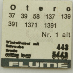 OTERO 37 PART443 & 5443 Winkelhebel, setting lever tirette OTERO 62 64 39 58 262 – Bild 2