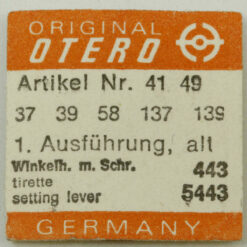 OTERO 37 PART443 & 5443 Winkelhebel, setting lever tirette OTERO 62 64 39 58 262 – Bild 3