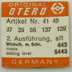 OTERO 37 PART443 & 5443 Winkelhebel, setting lever tirette OTERO 62 64 39 58 262 – Bild 5
