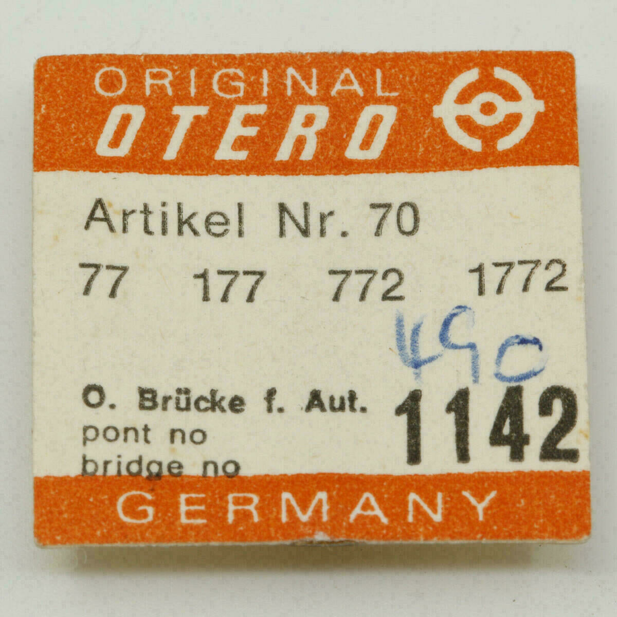 Pont supérieur pour dispositif automatique Otero 77 Part 1142, pour 177, 772, 1772 – image 3