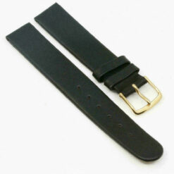 Bracelet en cuir sans couture pour montre, cuir véritable, 14 mm / 16 mm #Doré – image 3