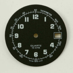 Dial for ETA 2824-2, Ø 28.8 mm, Black, Quartz – NOS – image 2