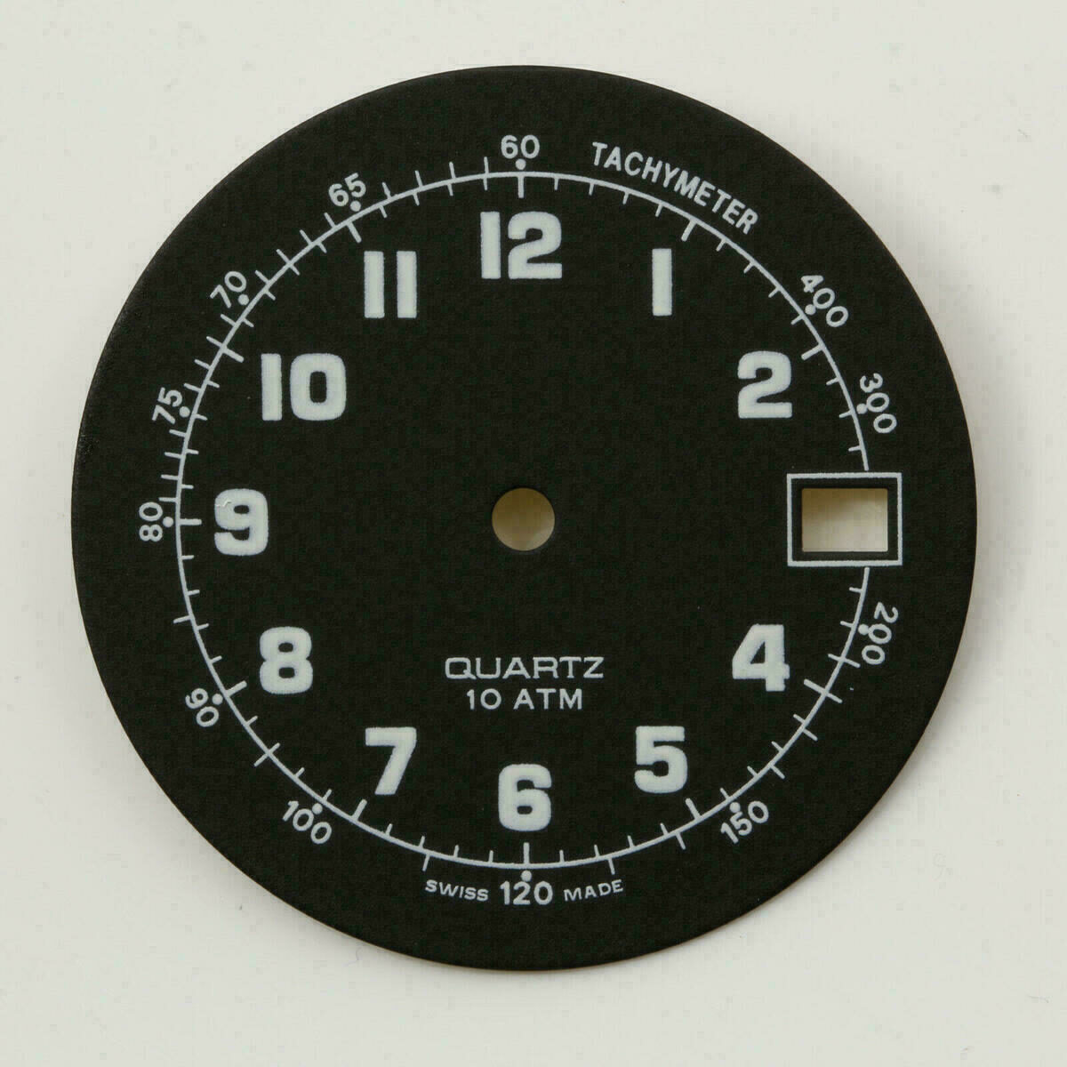 Dial for ETA 2824-2, Ø 28.8 mm, Black, Quartz – NOS – image 2