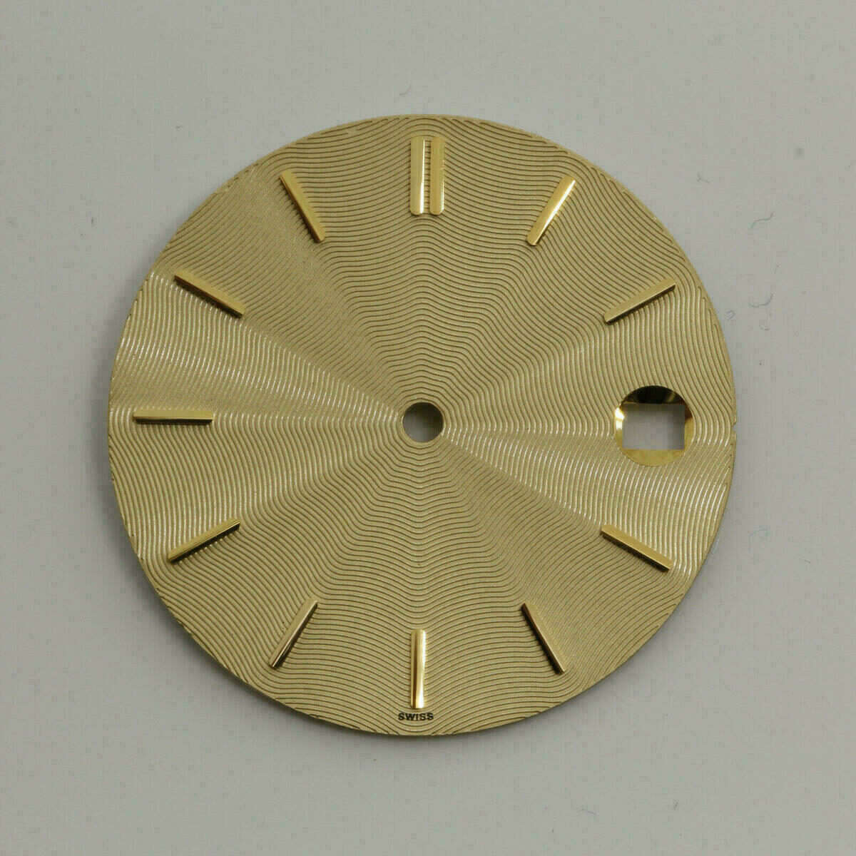 Esfera para ETA 2892-2/ 2892A2 Ø27.85mm; oro GD02 motivo ondulado – imagen 3