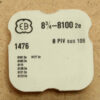 Ruota di carica Bettlach EB 8100 Part 1476 NOS, ricambio