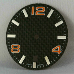 Carbon-Zifferblatt für ETA 2824-2 Automatikwerk 30.8 mm orange