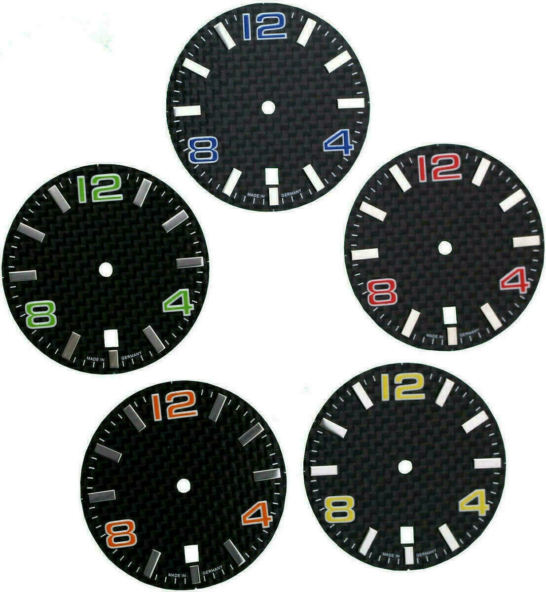 Carbon Dial for ETA 2824-2, 2804-2, 2801-2, Ø 30.8 mm