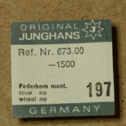 JUNGHANS 673.00 PART 197 árbol de barrilete con rochete - NOS -