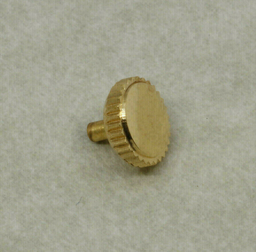 Langhals Krone Aufzugskrone ohne Dichtung vergoldet 4.5 bis 6 mm watch crown