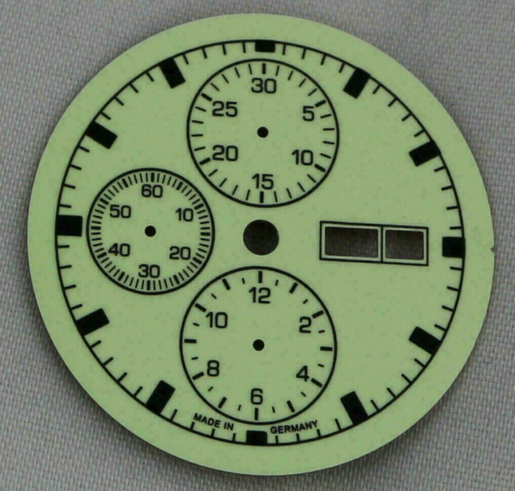 Cadran ETA Valjoux 7750 entièrement luminescent – Ø 34.8 mm