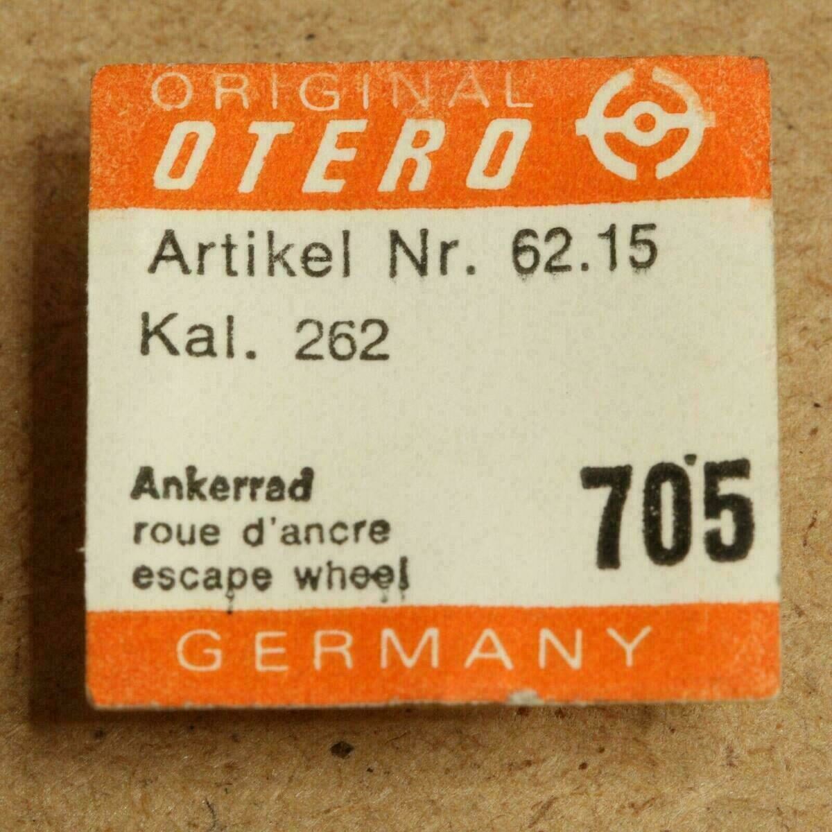 OTERO 262 PART 705, Ankerrad, escape wheel, OTTO / EPPLE - NOS -