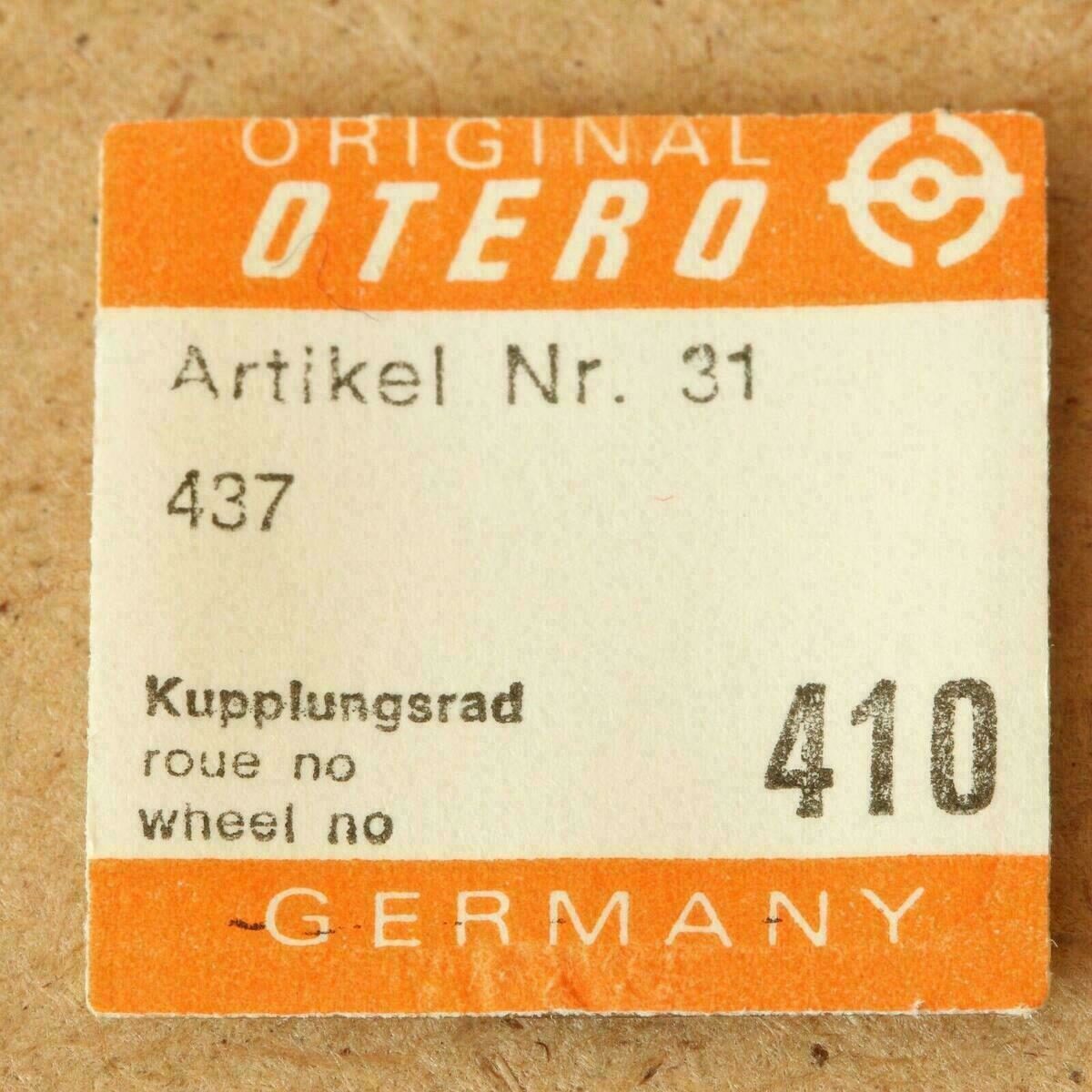 OTERO 437 PART 410 Kupplungsrad, winding pinion, Otero watch parts NOS