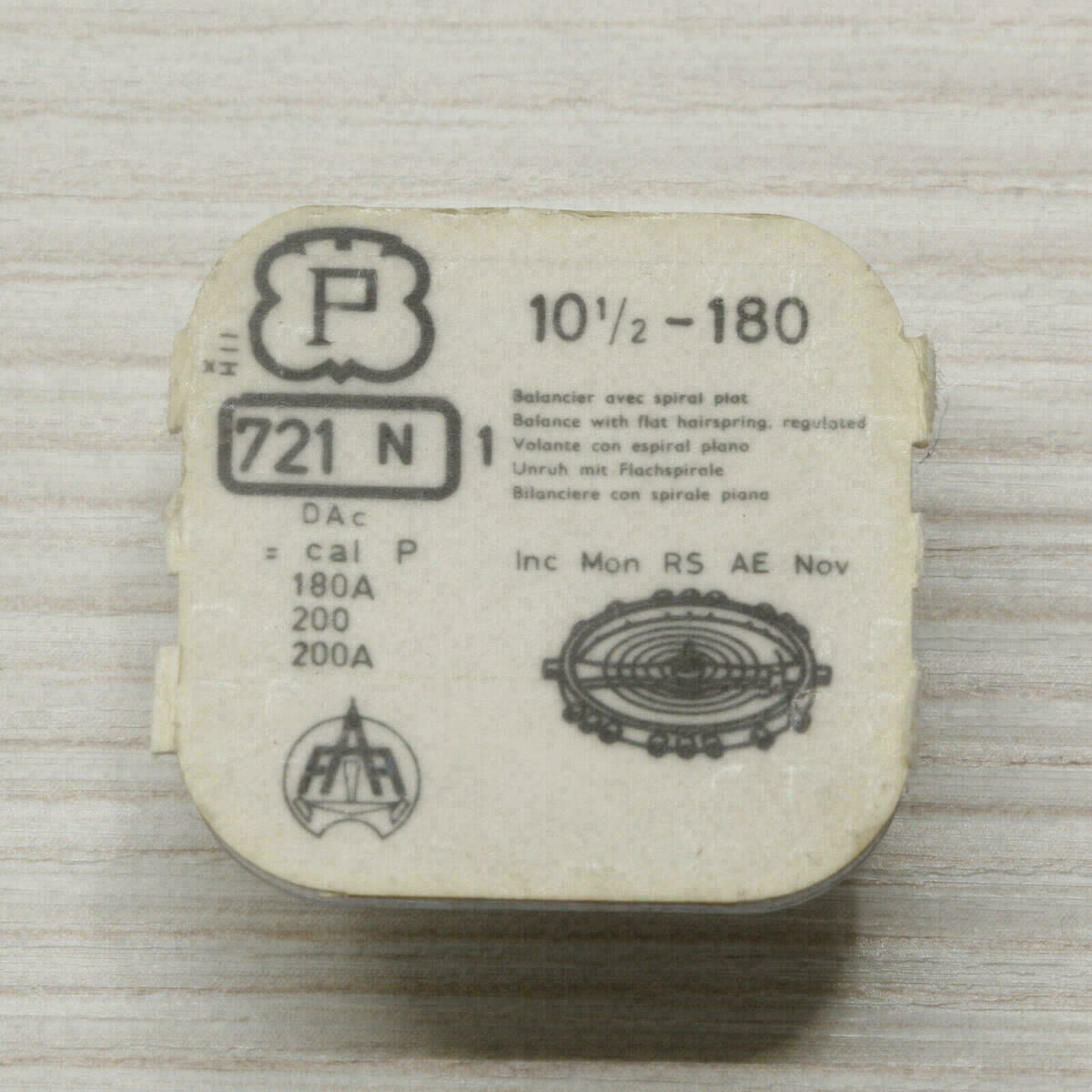 Complete Balance for PESEUX 180, 180-A, 200, 200A – Part 721 – NOS