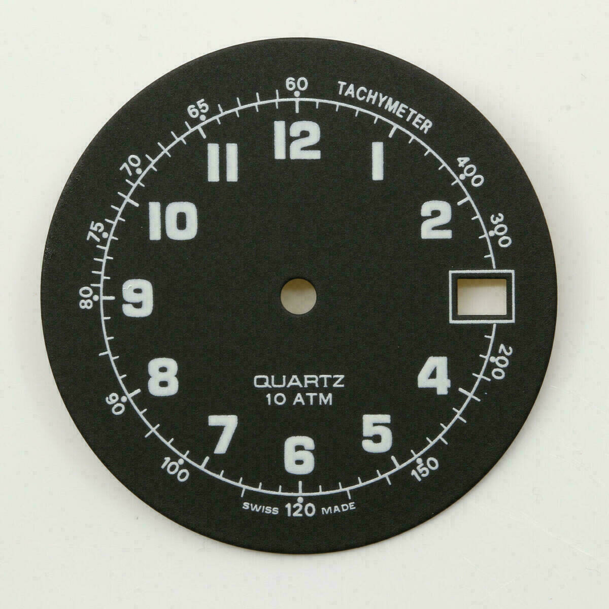 Dial for ETA 2824-2, Ø 28.8 mm, Black, Quartz – NOS