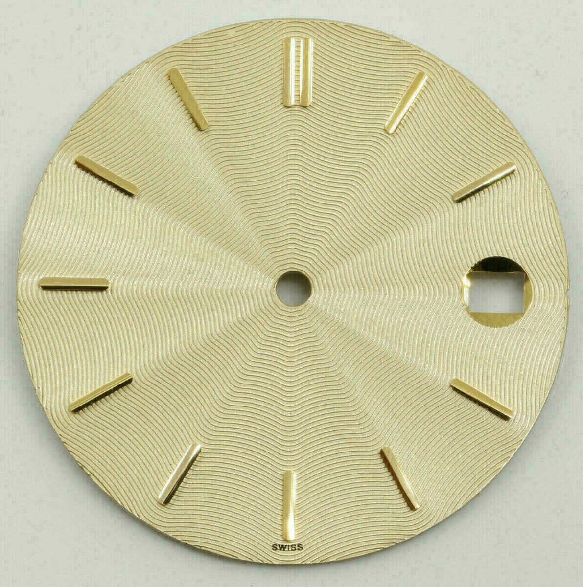 Esfera para ETA 2892-2/ 2892A2 Ø27.85mm; oro GD02 motivo ondulado