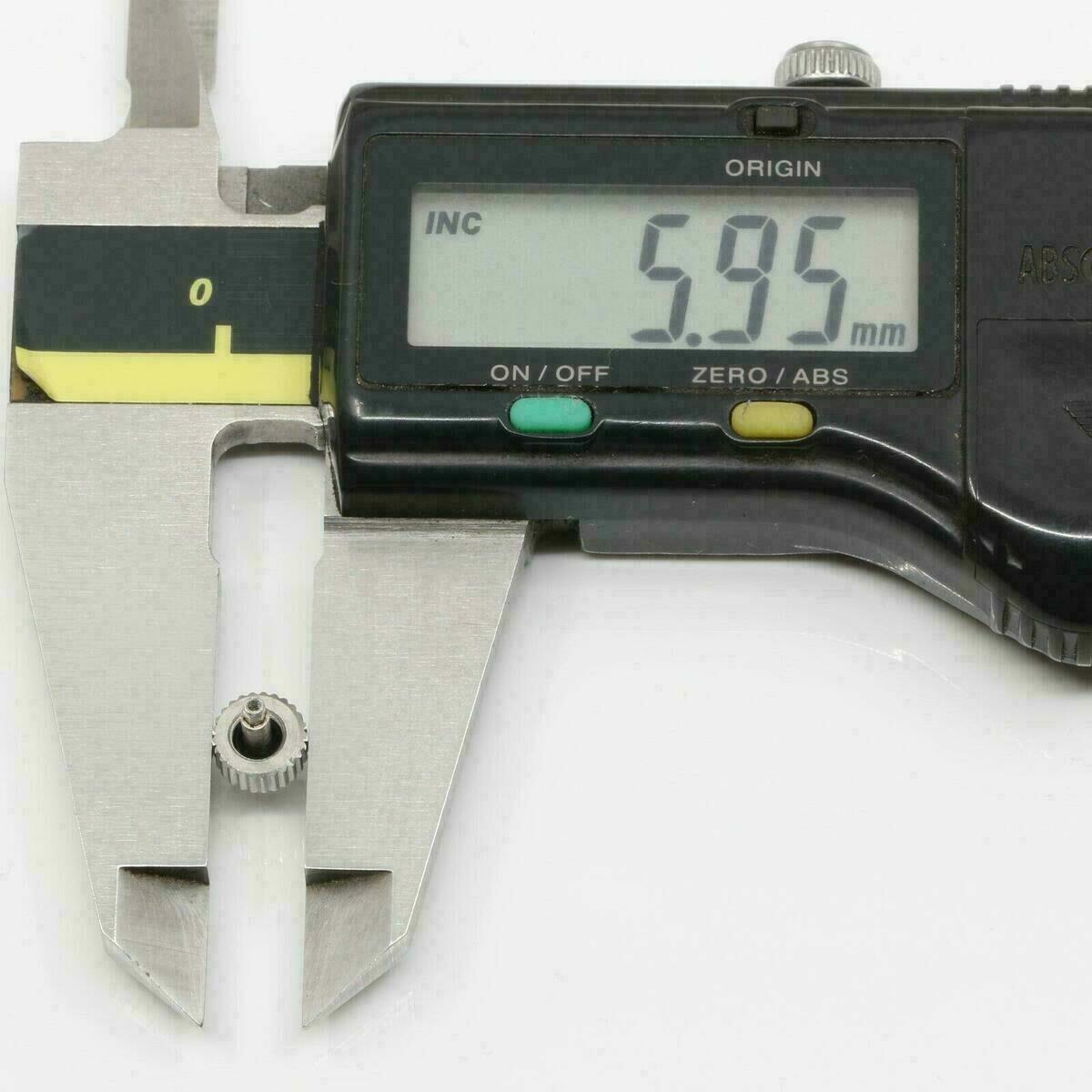 1 Stück Edelstahl geschraubte Krone ETA 2824-2 / 2836 S.Steel Watch Crown 5.95mm – Bild 8