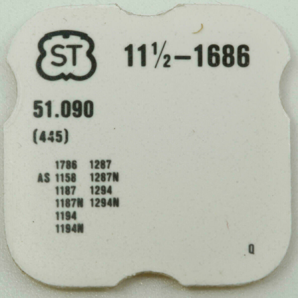 AS / ST 1686 Spare Parts – Center Wheel, Cannon Pinion, Clutch Wheel, Winding Pinion – image 11