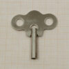 Clé de pendule nickelée pour pendules et réveils