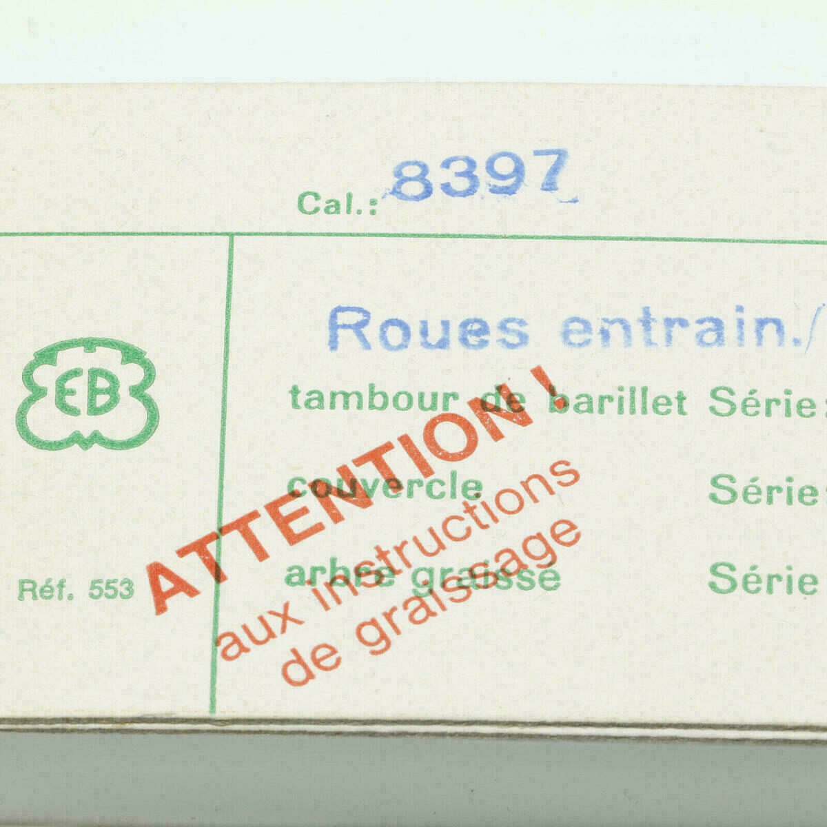 Roue entraîneuse EB 8397 Ebauches Bettlach part 186 (?) – NOS – image 3