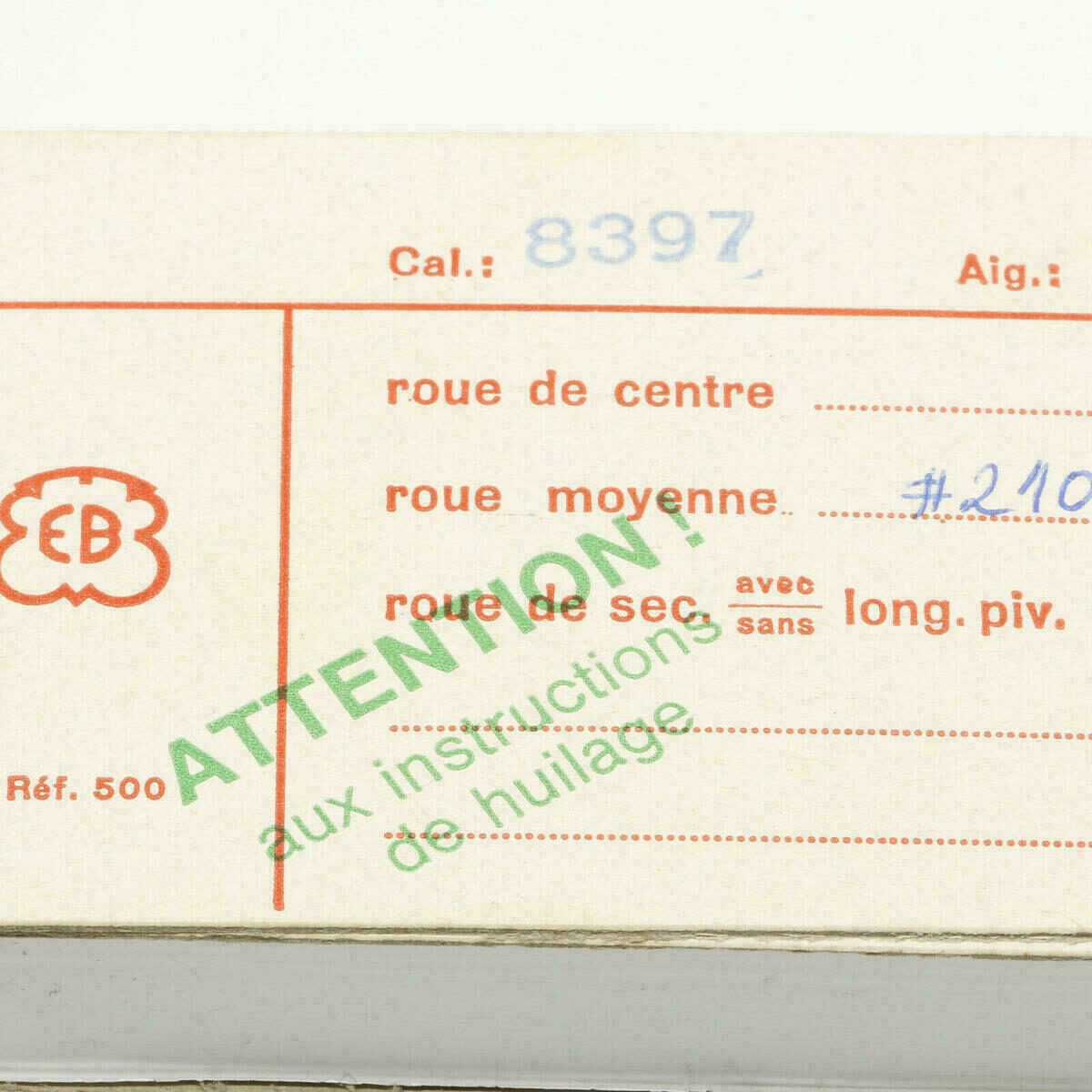 Bettlach EB 8397 PART 201 Minutenrad (? Zwischenrad), EB 8320, EB 8340, EB 8370 – Bild 5
