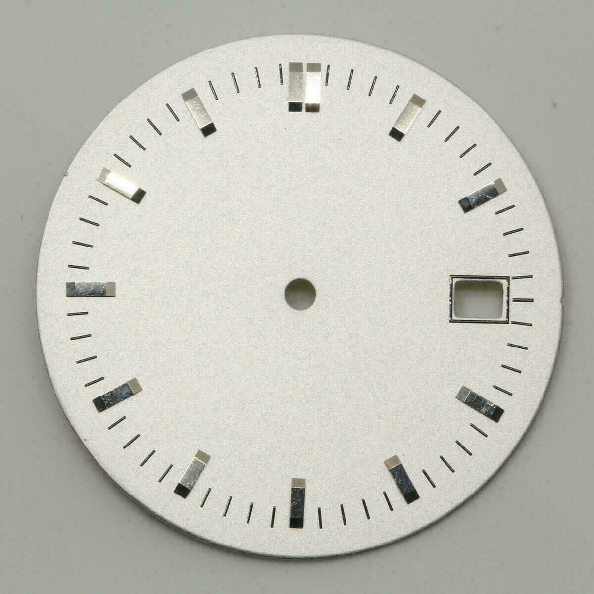 Zifferblatt für MIYOTA 2315 Ø 29,95mm ohne Marke - NOS - weiß/silber – Bild 2