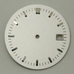 Zifferblatt für MIYOTA 2315 Ø 29,95mm ohne Marke - NOS - weiß/silber – Bild 3