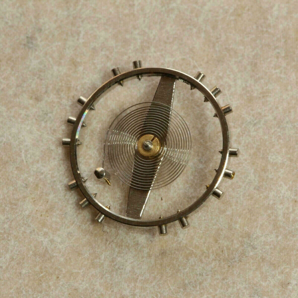 Balance Wheel with Hairspring for FELSA 4002, Part 721, Incabloc – NOS – image 2
