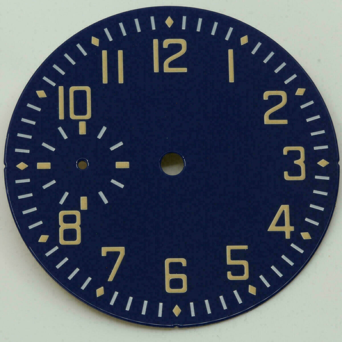 Flieger Zifferblatt für ETA Unitas 6497, Blue Enamel, Dial Cadran Superluminova – Bild 2