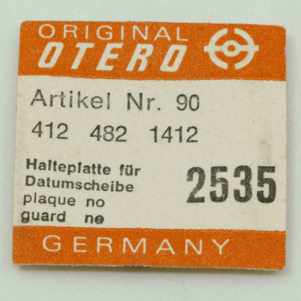Plaque de maintien du disque de quantième Otero 412 Part 2535 – pour Otero 482, 1412 – image 2