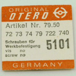 OTERO PART 5101 Schrauben für Werkbefestigung Otero 64 904 72 73 74 79 722 Screw – Bild 6