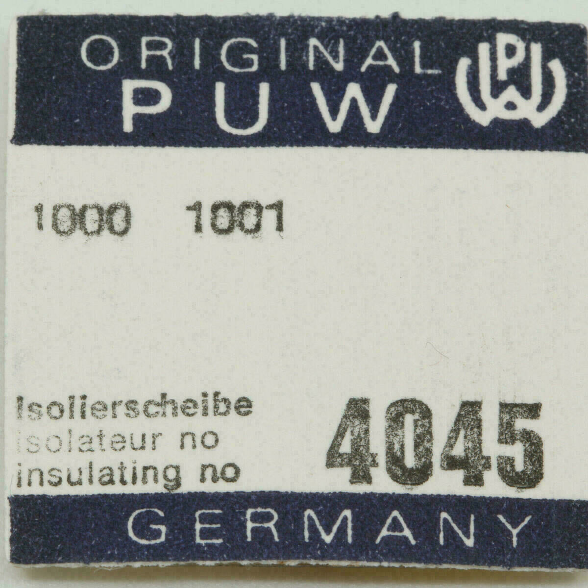 PUW 1000 Part 4045 isolamento per brida di alimentazione, isolatore PUW 1001 – immagine 2