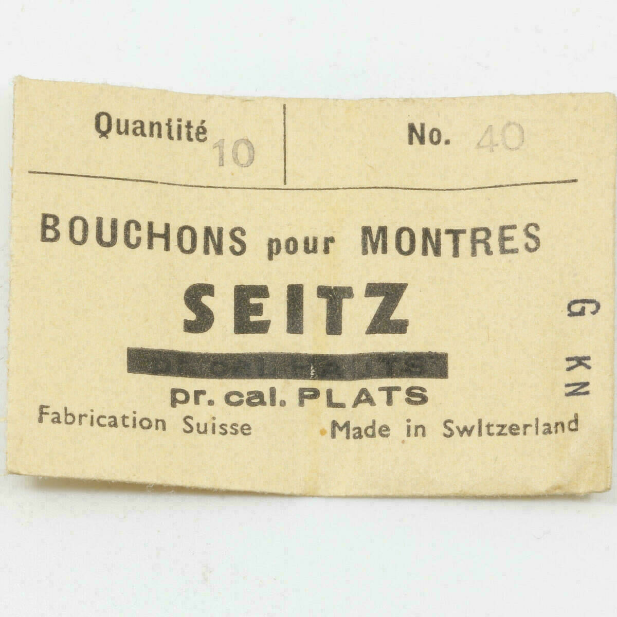 SEITZ Messing Einpressfutter Bouchon pour MONTRES PLATS SWISS #30WZ – Bild 2