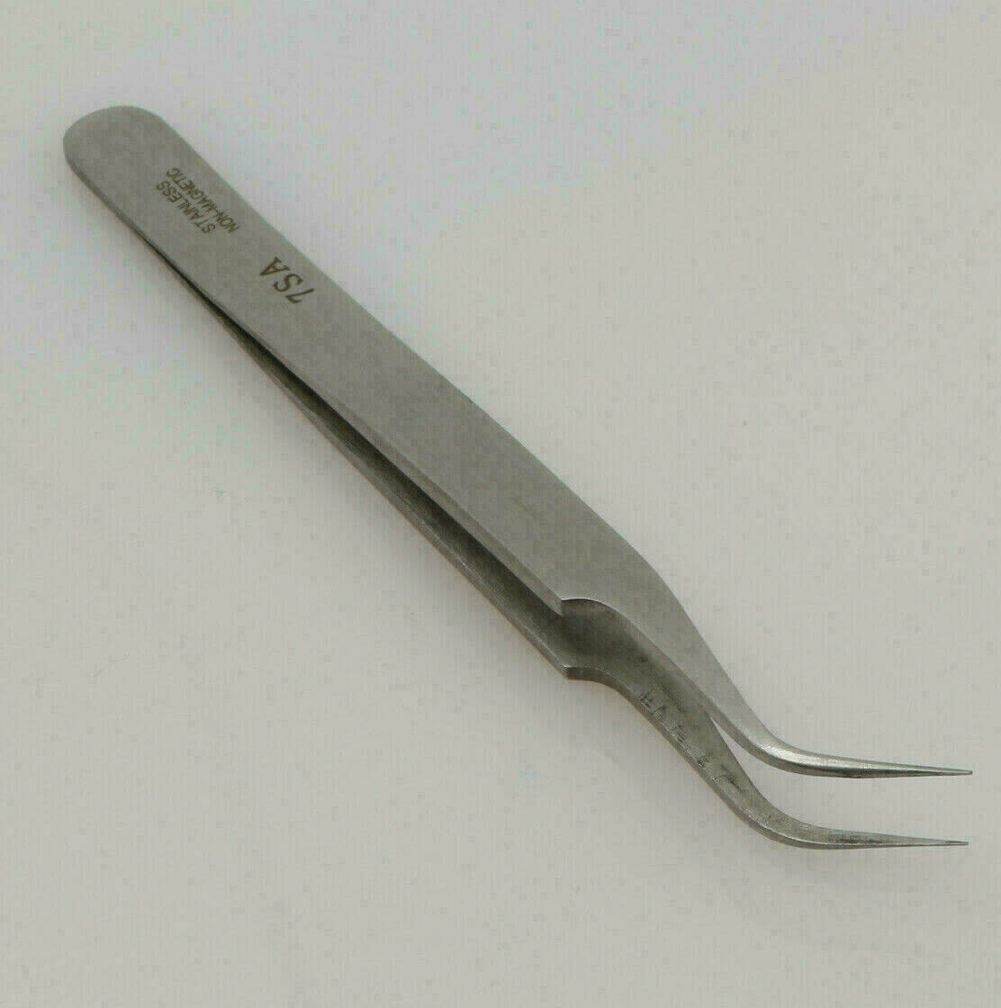 Uhrmacher Pinzette Edelstahl Antimagnetisch Steel Tweezer Form 7SA – Bild 3