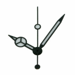 Hand Set for ETA 2824-2, 8/12/12.5 mm, Mercedes Watch Hands, Black, BGW9 – image 3