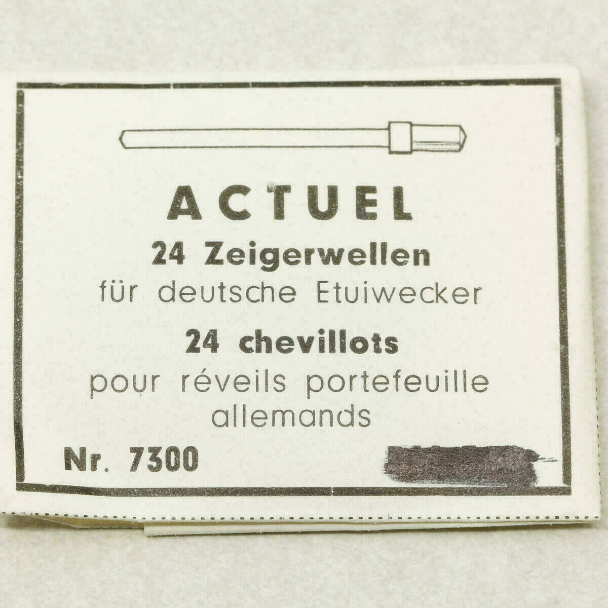 Zeigerwellen für deutsche Etuiwecker / 24 chevillots #25 – Bild 2