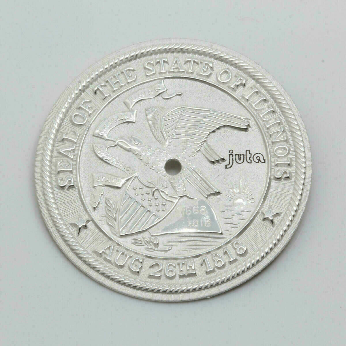Quadrante per movimenti al quarzo Ø 28,00mm SEAL OF THE STATE ILLINOIS #108 – immagine 3
