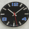 Carbon-Zifferblatt ETA 2824-2 mit Zeigersatz, 34,8 mm, BGW9
