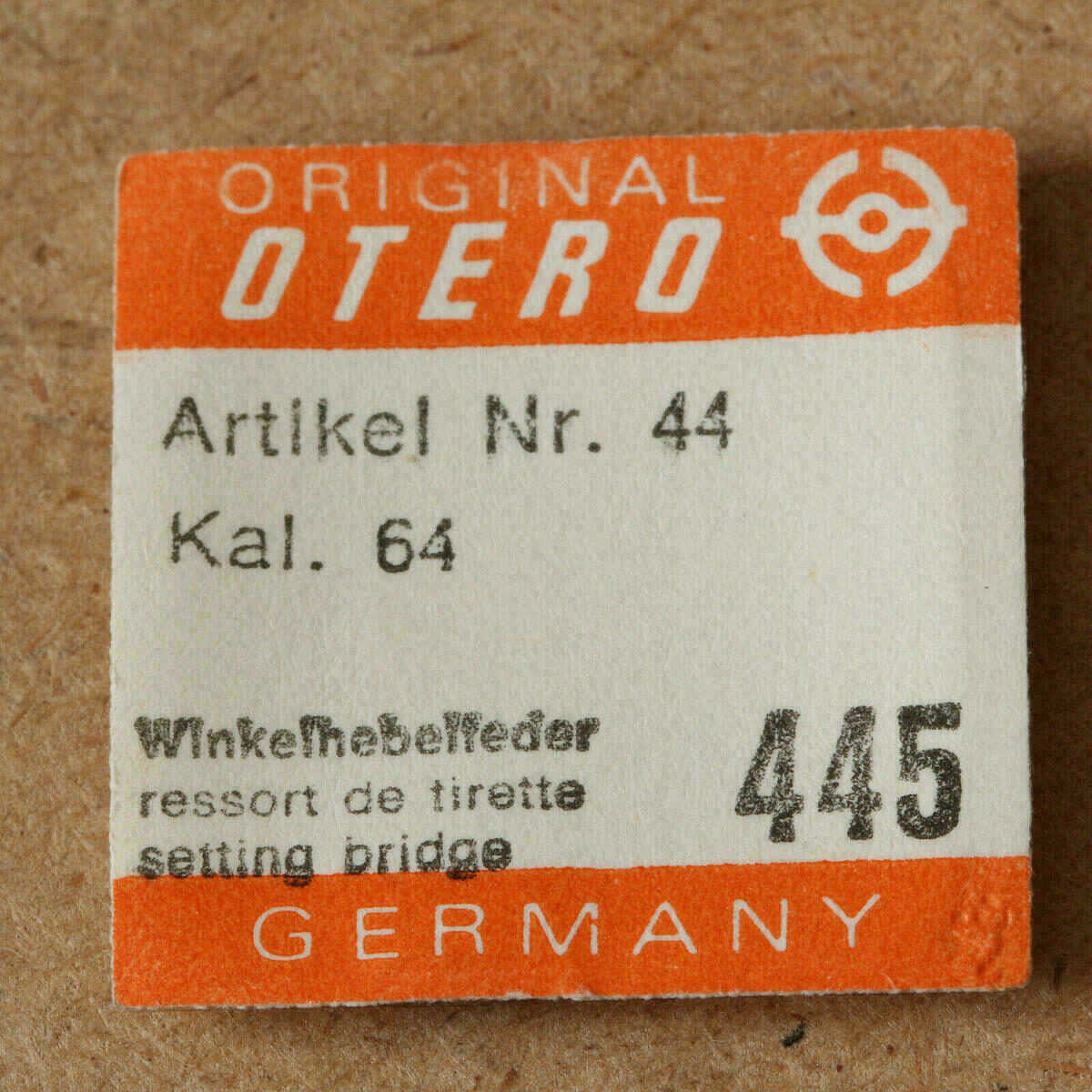 Ressort de tirette OTERO 64 – Part 445 – OTTO EPPLE – NOS