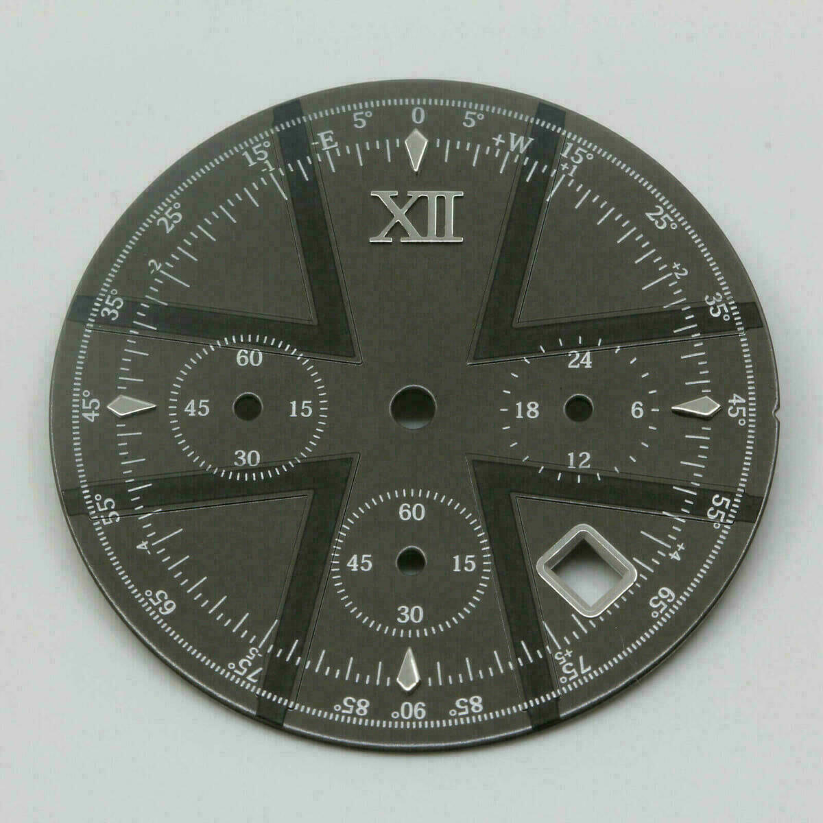 Chronograph Watch Dial for MIYOTA OS 20, OS 25, Ø 30.0 mm #26XII