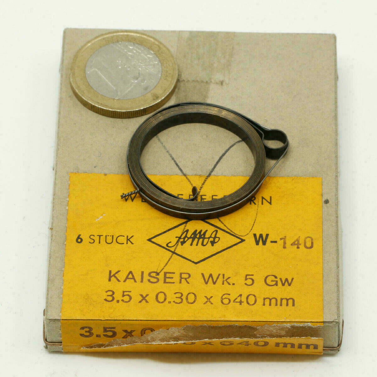 AUFZUGFEDER Weckerfeder f Wecker, Großuhren Uhrenfeder alarm clock spring reveil – Bild 10