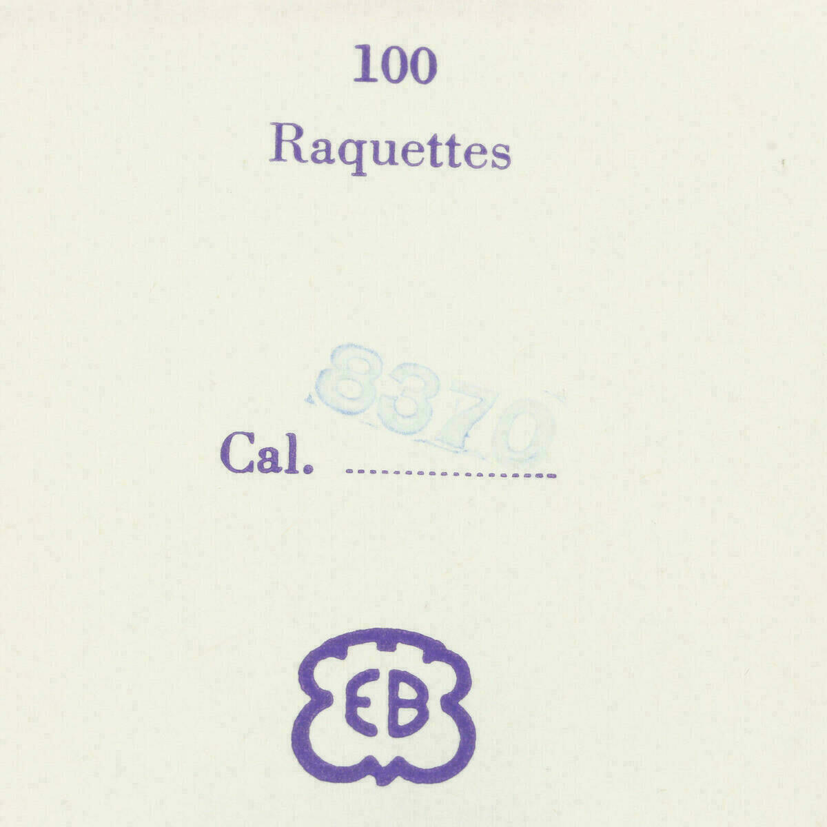 Bettlach EB 8370 Part 307, Rücker, Regulator, Raquette – Bild 3
