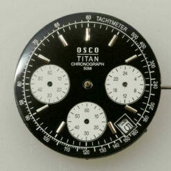 Chronograph DIAL, Chrono DIAL  Ø 29,50mm Cadran, Zifferblatt für SEIKO VD53B VD53C BLACK – Bild 4