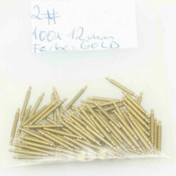 Federstege Uhrenstifte Bandsteg Federsteg spring bars 12mm Farbe:Gold #2 – Bild 2