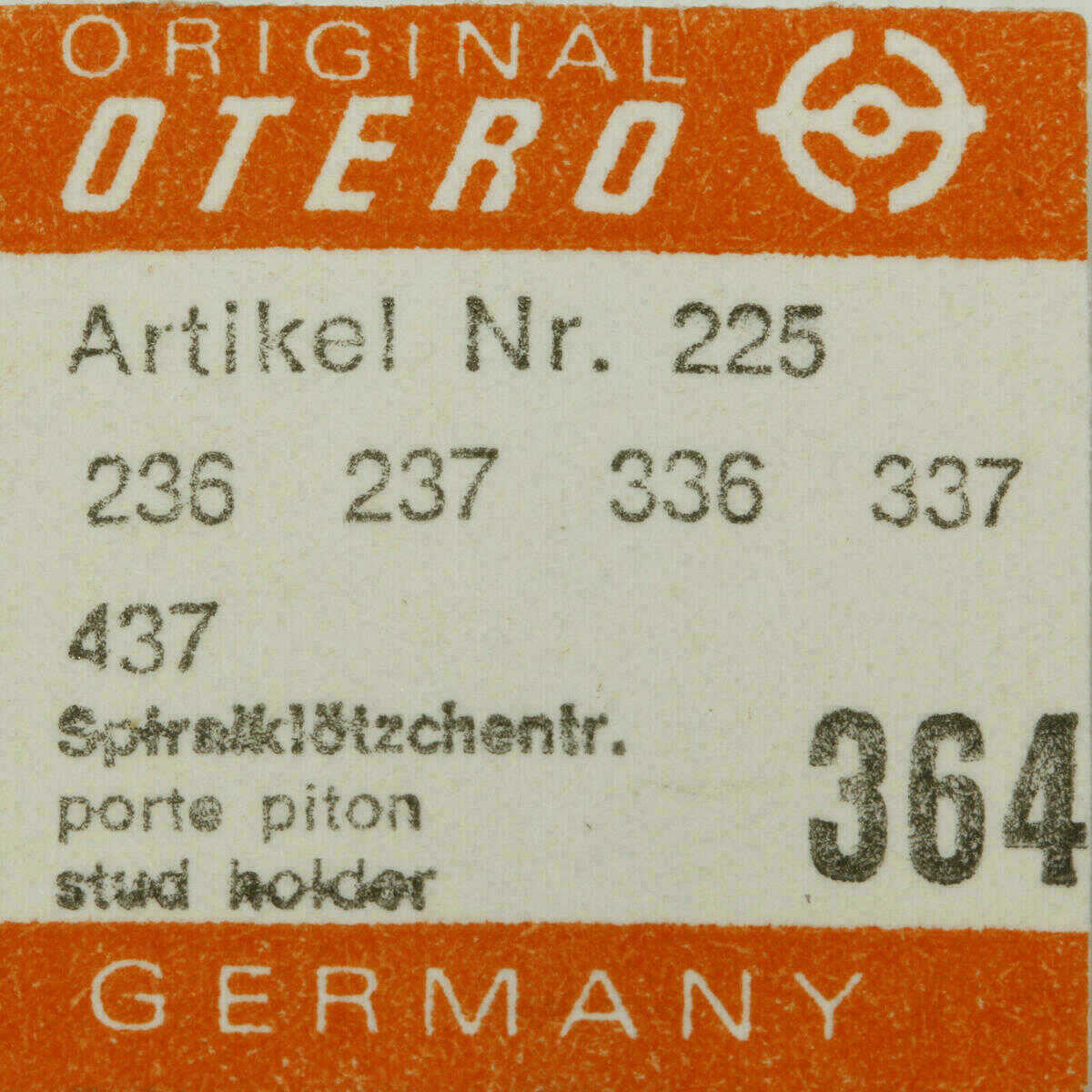 Stud Holder (Porto Piton) Part 364 for OTERO 27, 62, 64, 262, 362, 844, 72, 74 – image 7