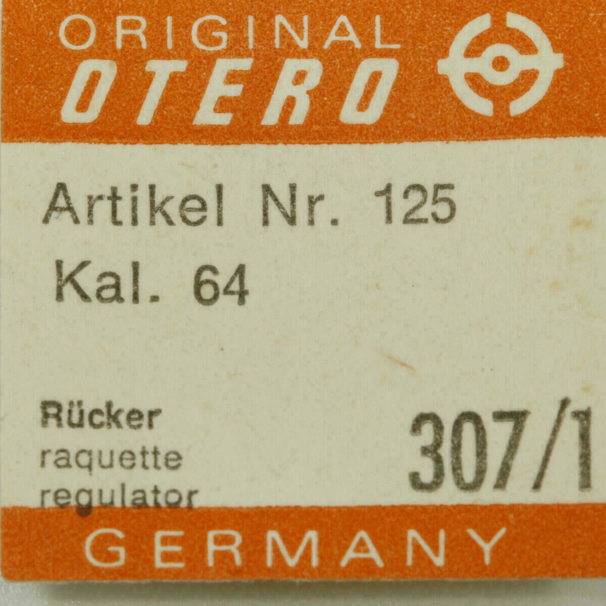 OTERO 37 PART 307/1 Rücker, Raquette Regulator OTERO 62 64 144 152 262 139 1441 – Bild 5