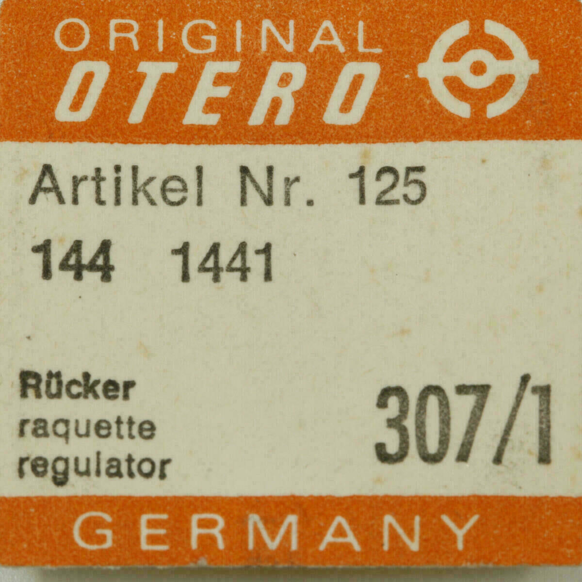 OTERO 37 PART 307/1 Rücker, Raquette Regulator OTERO 62 64 144 152 262 139 1441 – Bild 7