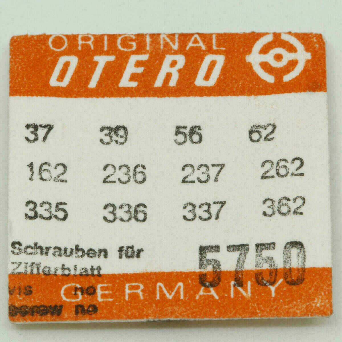 OTERO 37 Part 5750 Zifferblatt Schrauben, Dial screw OTERO 39 56 62 262 362 437 – Bild 2