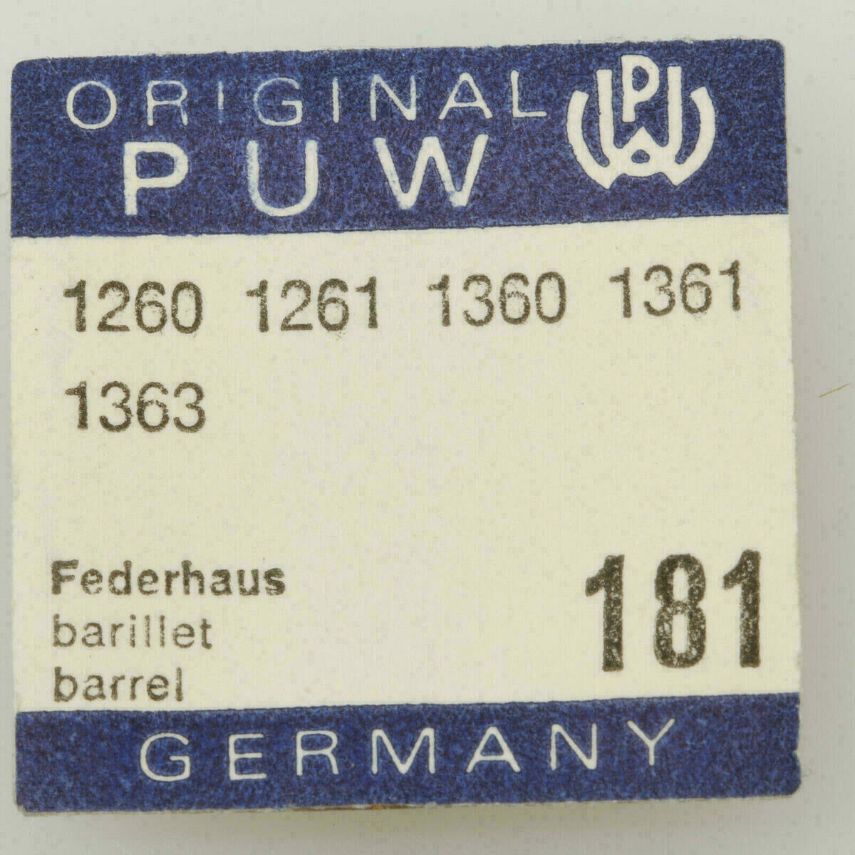 PUW 1260, PUW 1261 Part 181 Federhaus, Barrel, PUW 1360, PUW 1361, PUW 1363 NOS – Bild 3